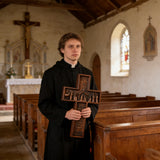 Nativity Scene Crucifix Wooden Wall Decoration