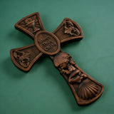 “Bless This Child” Prayer Boy/Girl Cross Wooden Sculpture
