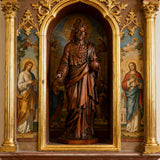 The Sacred Heart of Jesus — Hand-Carved Beechwood Statue | A Symbol of Divine Love, Mercy & Eternal Hope