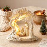 ✨ Nativity Tree of Life Acrylic Desktop Decor: A Christian Symbol of Christmas Grace & Eternal Roots