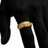 Sun, Moon & Stars Rotating Fidget Ring | Celestial Anxiety Relief Jewelry
