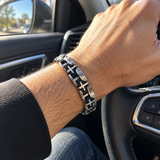 Men's Stainless Steel Cross Bracelet – Christian Faith Jewelry | Silver & Gold-Tone Options