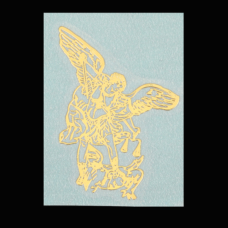 Luxury Religious Jesus Virgin Mary Gold Plated Copper Mobile Phone Decorative Sticker