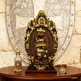 Drei heilige Herzen der Heiligen Familie Wand hängende Kunst arbeit Personal isierte religiöse Geschenk Holz dekor