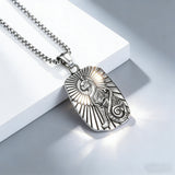 Ancient Egyptian Bastet Cat Goddess Stainless Steel Necklace | Egyptian Revival Jewelry