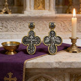 Handcrafted Double-Sided Redemption: Archangel Michael Guardian Cross Pendant