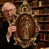 St. Jude Wooden Religious Icon Wall Artwork - Patron Saint of Despair in Troubled Times