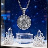 Vintage Titanium Seven Archangel's Seal Pendant - Amulet against evil eyes, curses, spells