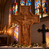 INRI Jesus Ascension Wooden Cross: A Christian Symbol of Victory & Hope