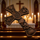 “Bless This Child” Prayer Boy/Girl Cross Wooden Sculpture