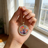 Tree of Life Round Pendant & Keychain: A Symbol of Growth, Connection, and Vibrant Life