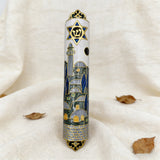 Hand-Painted Enamel Mezuzah: The Dual Essence of Faith & Craftsmanship