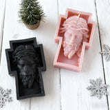 Jesus Crucifix Scented Candle: A Sacred Glow of Sacrifice & Devotion
