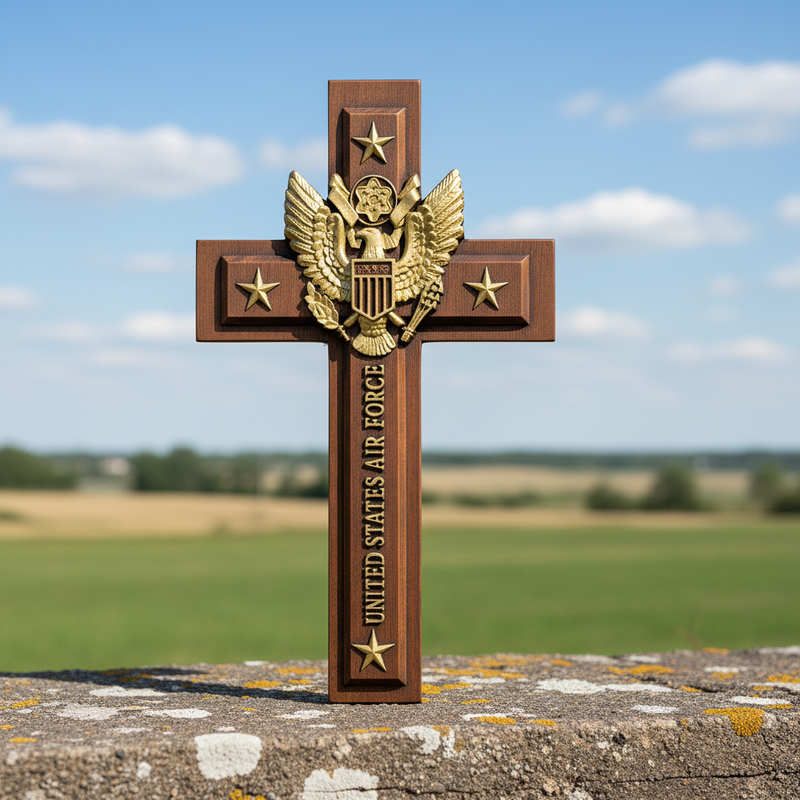 Cross outdoors blue sky