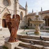 Metatron Angel Cube Beechwood Guardian Ornament: Soulful Resonance of Faith and Art