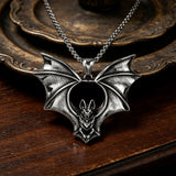 Gothic Bat Titanium Steel Necklace – Rebirth, Night & Bold Style