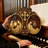 Sacred Heart of Jesus and Heart of Mary Plaque - 2023 New Religious Christmas Gift