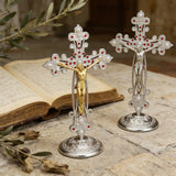 Ornate Jesus Crucifix Figurine: Elegance & Faith in One