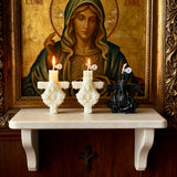 Sacred Light Christmas Candle - Christ King & Holy Mary Edition | Natural Soy Wax Christian Candles for Advent Worship & Prayer