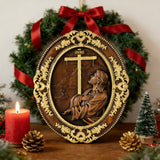 The Prayer in Gethsemane Solid Wood Carving: Find Steady Strength in His Sorrow