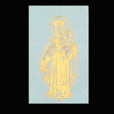 Luxury Religious Jesus Virgin Mary Gold Plated Copper Mobile Phone Decorative Sticker