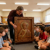 Jesus Christ Pantocrator Wood Carving