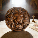 Lion Head Wooden Wall Art: Symbol of Christ the Lion of Judah