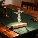 Jesus Crucifixion Glass Lamp: Turning Faith into a Tangible Daily Sacred Object