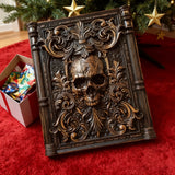 Ornate Skull Carved Wood Wall Art: Timeless Baroque-Inspired Decor