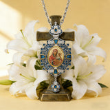 Vintage Our Lady & Child Icon Necklace