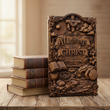 "I Can Do All Things" Wood Carving - Sacred Heart & Empty Tomb Scripture Decor - A Gift of Strength & Faith