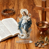 🌟 Our Lady of Grace Acrylic Desktop Statue: A Christian Symbol of Mary’s Love & Christ’s Presence