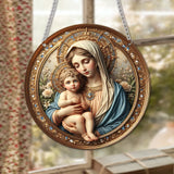 Our Lady of the Holy Child Acrylic Pendant | Divine Blessings Accompany You Through All Seasons