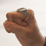 Men's Lion Stamp Ring