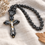 Walk in Faith, Carry His Love – Sacred Crucifix Rosary Necklace, a Timeless Symbol of Jesus’ Protection, Hope & Blessings