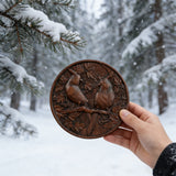 Cardinal Hand-Carved Beechwood Wall Art