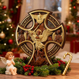 Orthodox Archangel Michael Wooden Sculpture - Gives Us Strength and Courage to Move Forward