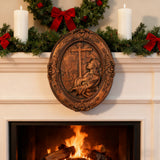 Jesus Hill Garten Gebet Plaque Holz schnitzerei