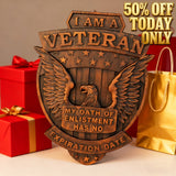 50% Off Today!'I'm a Veteran' Wooden Wall Decor - Best Veteran's Day Gifts