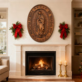 Vintage Colorful Our Lady of Guadalupe Wood Carving 🎨🪵 - Patron Saint of the Americas & Unborn Children 🙏🛡️