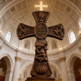 “Bless This Child” Prayer Boy/Girl Cross Wooden Sculpture