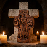 Good Shepherd Wooden Cross: A Religious Gift of Endless Care & Guidance
