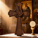 Holy Spirit Dove Wooden Cross: A Symbol of the Spirit’s Presence & Guidance