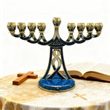 Holy 7-Branch Christian Menorah: Emblem of Divine Light and Devout Faith