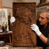 Plaque commemorating Good Friday, remembering the meaning of Jesus' crucifixion