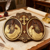 Sacred Heart of Jesus and Heart of Mary Plaque - 2023 New Religious Christmas Gift