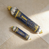 Hand-Painted Enamel Mezuzah: The Dual Essence of Faith & Craftsmanship