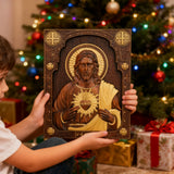 Sacred Heart Wood Carvings: Jesus & Mary, Handcrafted Tokens of Divine Love