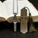 Gemstone St. Benedict Cross Necklace: Wear Protection & Faith With Radiance