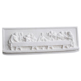 The Last Supper Plaster Statue Vintage 3D Relief Home Decorative Ornament Diorama